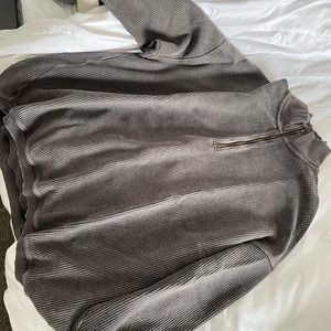 AERIE Grey Quarter Zip size XL